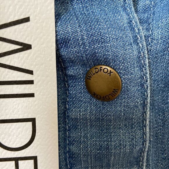 Wild-fox Frankie Denim Skirt Mini Size Medium NWT - Picture 7 of 9